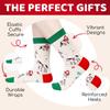 HAPPYPOP Christmas Gifts for Kids - White Christmas Stocking Stuffers Xmas Horse Socks 4-6 Years Old with Greeting Card view 4