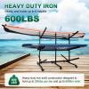 YPJIAJV Kayak Storage Rack with Lockable casters,Thickened Heavy Duty Kayak StandHolds 6 Kayaks Canoe Paddleboard, for Indoor, Outdoor, Garage, shed, Marina Kayak Storage Racks view 3