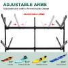 YPJIAJV Kayak Storage Rack with Lockable casters,Thickened Heavy Duty Kayak StandHolds 6 Kayaks Canoe Paddleboard, for Indoor, Outdoor, Garage, shed, Marina Kayak Storage Racks view 4
