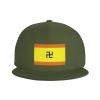 Flag of Kuna Yala Snapback Hats for Men Women Baseball Cap Adjustable Flat Bill Sun Hat Moss Green view 2