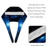 2 Pieces Scrub caps Women Scrub Caps Women Satin Lined Surgeon Caps for Home Sky Nebula view 4