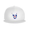 Flag Map of Tasmania Snapback Hats for Men Women Baseball Cap Adjustable Flat Bill Sun Hat White view 2