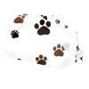 2 Pieces Scrub caps Women Ponytail Scrub Cap Surgical Cap for Home Dog Cat Footprints Multicoloured