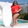 BesserBay Womens Short Sleeve Crew Neck Upf50+ Rashguard Shirt Lightweight Swimwear Shirt Swimsuit Shirt Swim Top Coral 3X-Large view 4
