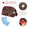 2 Pieces Scrub caps Women Men's Scrub Cap Nurse Hat for Kitchen Leaf Plant Multicoloured view 2