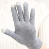 YFAFA Winter Gloves Faux Wool Knit Warm Thick Thermal Soft Comfortable Elastic Cuff Texting Mittens For Women view 2