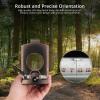 Anbte Compass Hiking Survival, IP65 Waterproof Metal Compass with Sighting Clinometer and Carry Bag, Multifunctional, Professional, for Camping Hunting Hiking Navigation, Bronze view 3