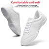 Cheer Shoes for Girls Womens White Cheer Shoes Youth Cheerleading Shoes Competition Sports Training Athletic Comfortable Flats Breathable Soft Kids Cheer Sneakers view 3