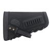 WAYNE'S DOG No Drill Gun Cheek Rest Buttstock with Leather Barrel Mount Loops for 12GA .357 30-30 45-70MAG (.22LR .22MAG .17HMR, Black Without Barrel Mount) view 1