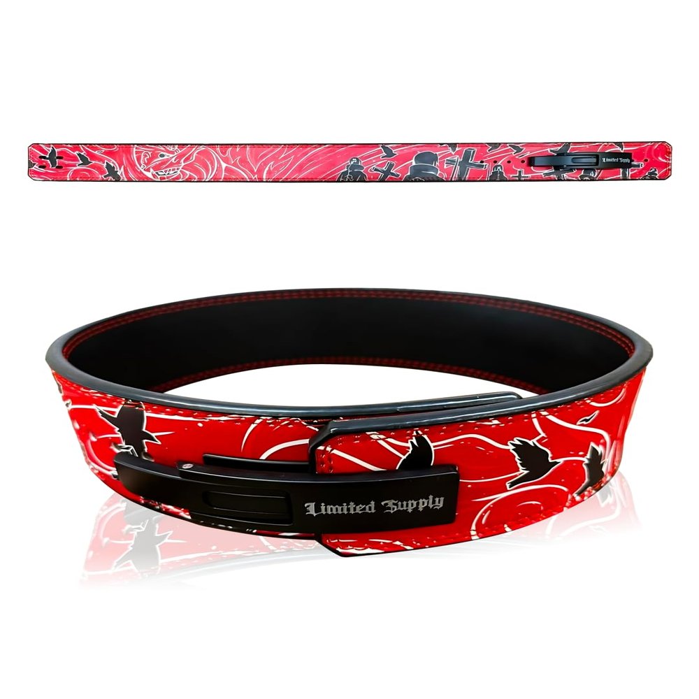 Anime Lever Belt - Weight Lifting Belt, Heavy Duty Powerlifting Belt, Gym Accessories For Men and Women - Weightlifting Gym Belt for Back Support and Deadlifts Squats, 10mm Thickness, RTC-M