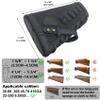 WAYNE'S DOG No Drill Gun Cheek Rest Buttstock with Leather Barrel Mount Loops for 12GA .357 30-30 45-70MAG (.308 .30-06 .45-70 .44MAG, Black with Barrel Mount) view 3