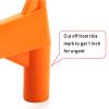 Football Kickoff Kicking Tee Durable Sturdy Rubber Rugby Kicking Tee - Orange 1'' view 3