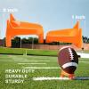 Football Kickoff Kicking Tee Durable Sturdy Rubber Rugby Kicking Tee - Orange 1'' view 4
