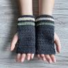 YZZLZH Floral Pattern Knitted Gloves Winter Half Finger Mitten Thicken Warm Christmas Wrist Length Gloves For Girlfriend view 4