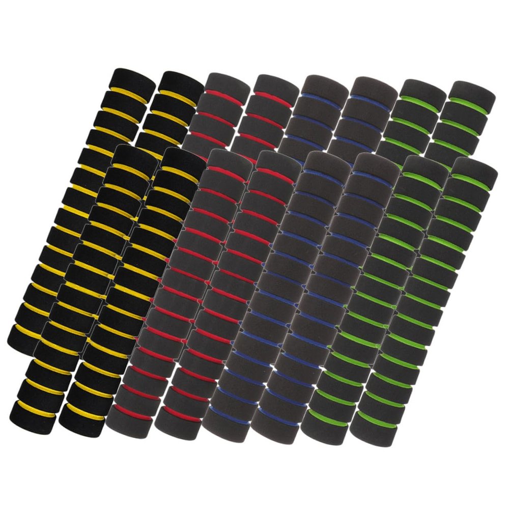 BCOATH 8pairs Nonskid Sponge Paddle Grips for Kayaks Comfortable Anti-Slip Handle Covers Durable Oar Protectors Red Blue Green Yellow for All Kayak Enthusiasts