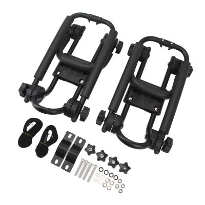 2pcs Kayak Roof Rack Universal Folding Adjustable Canoe Car Top Roof Mount Carrier for Boat SUV Truck Van