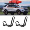 2pcs Kayak Roof Rack Universal Folding Adjustable Canoe Car Top Roof Mount Carrier for Boat SUV Truck Van view 3