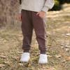 GFQLONG 3 Pack Toddler Pants Sweatpants Boys Cotton Joggers, Athletic Pull on Sweat Pants with Pockets for Kids Clothes, Coffee+ Dark Grey+ Army Green, 3-4T view 3