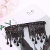 Naimo Sparkling Rhinestone Glasses Frame with Tassel No Lens Sunglasses Metal Frame Luxury Oversized Eyeglasses Frame view 3
