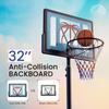 Basketball Hoop Outdoor 4.82-8.53ft Adjustable, Portable Basketball Hoop & Goals with 2 Wheels, 32 Inch PC Backboard/Fillable Base/Size 5 Basketball for Kids, Youth, and Adults in Backyard/Driveway view 2