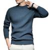 Men's Mock Turtleneck Knitted Sweater Long Sleeve Basic Casual Pullover Sweater Half Neck Thermal Pullover Tops (Cyan,Large) view 1