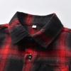 AIMAOMI Toddler Baby Boys Jackets Fashion Sherp Lined Flannel Plaid Jacket Loose Fit Long Sleeve Coat Flannel (Red, 3-6 Months) view 4