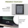 arborishthink 49 Golf Ball Display Case Wall Mount Cabinet Lockable Real Glass Door Solid Wood Frame 98 UV Protection Great Golfer Gift 17.4" H x 14.5" W x 3" D Indentations to Prevent Rolling view 3