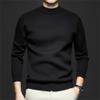 Men's Mock Turtleneck Knitted Sweater Long Sleeve Basic Casual Pullover Sweater Half Neck Thermal Pullover Tops (Black,XX-Large) view 2
