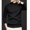 Men's Mock Turtleneck Knitted Sweater Long Sleeve Basic Casual Pullover Sweater Half Neck Thermal Pullover Tops (Black,XX-Large) view 3