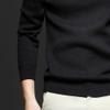 Men's Mock Turtleneck Knitted Sweater Long Sleeve Basic Casual Pullover Sweater Half Neck Thermal Pullover Tops (Black,XX-Large) view 4