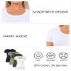 Sugar Sunday 4 Pack Cotton Tshirts for Women Short Sleeve Scoop Neck Tshirt Basic Tees Plain T Shirt Womens Casual Tops Tee Shirt Undershirt Multicolor-08 2X view 3