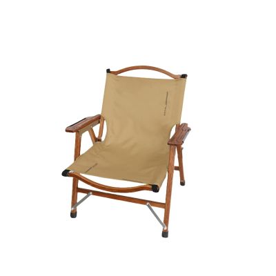 Folding Camping Chair, Heavy Duty Folding Lawn Chair with Handrail, Comfy Camping Chairs for Adults, Portable Lawn Chair for Outdoor(Khaki)