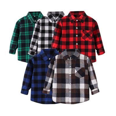 AIMAOMI Men & Boy Button Down Shirt Kid Flannel Shirt Toddler Buffalo Plaid Shirt Boys Western Shirts Long (Green, 2-3 Years)