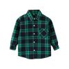 AIMAOMI Men & Boy Button Down Shirt Kid Flannel Shirt Toddler Buffalo Plaid Shirt Boys Western Shirts Long (Green, 2-3 Years) view 2