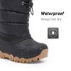 Ahannie Kids Boys Winter Snow Boots Waterproof Anti-Slip Warm Outdoor Shoes(Toddler/Little Kid/Big Kid)(Black-10) view 2