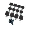 kowaku 12Pcs Football Boot Replacement Screw in Rugby Shoes Shoe Accessories with Wrench for Athletic Sneakers, Black view 1