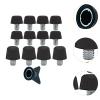 kowaku 12Pcs Football Boot Replacement Screw in Rugby Shoes Shoe Accessories with Wrench for Athletic Sneakers, Black view 4