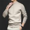 Men's Mock Turtleneck Knitted Sweater Long Sleeve Basic Casual Pullover Sweater Half Neck Thermal Pullover Tops (Apricot,Medium) view 2