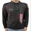 TOMITANY Mens American Flag Polo Shirts Long Sleeve 1776 Patriotic Shirts Lightweight Quick Dry Shirts Black XL view 2