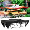 Black Dust Proof Table Tennis Table Cover for Outdoor Courtyard Patio, 280 153 73cm Outdoor Courtyard Patio Dust Proof Table Tennis Table Cover, Black view 4