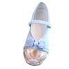 Bestgift Hanfu Shoes Ancient Style Embroidered Shoes Girls Cloth Shoes Blue 5.5 view 1