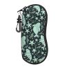 COFLGRYU Manatee Soft Sunglasses Case for Men Women, Ultra Light Neoprene Zipper Eyeglass Portable Glasses Case with Belt Clip view 1