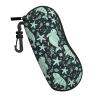 COFLGRYU Manatee Soft Sunglasses Case for Men Women, Ultra Light Neoprene Zipper Eyeglass Portable Glasses Case with Belt Clip view 2