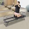 Foldable Pilates Reformer Machine, Adjustable Design Pilates Reformer Machine, Modern Floor-Mounted Pilates Exercise Equipment for Homes, Offices, Gyms,Max 264lbs Load Capacity (Black) view 2