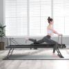 Foldable Pilates Reformer Machine, Adjustable Design Pilates Reformer Machine, Modern Floor-Mounted Pilates Exercise Equipment for Homes, Offices, Gyms,Max 264lbs Load Capacity (Black) view 3
