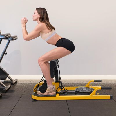 GUIAFUHYE Deep Squat Machine, Multifunctional Sissy Squat Tool with Adjustable Backrest & Leg Hooks,Deep Squat Tool, Ajustable Deep Squat Machine