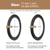 WEEROCK 27.5 Inch Bike Tire, 2 Pack 27.5 X 2.1ETRTO:54-584 mm Bicycle Tires, Mountain Bike Tire Set, with 27.5X 1.75/2.125 Inner Tubes, Folding Bead Replacement Tyre for 27.5 Inch Bicycles MTB view 2