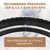WEEROCK 27.5 Inch Bike Tire, 2 Pack 27.5 X 2.1ETRTO:54-584 mm Bicycle Tires, Mountain Bike Tire Set, with 27.5X 1.75/2.125 Inner Tubes, Folding Bead Replacement Tyre for 27.5 Inch Bicycles MTB view 3