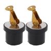 CFTGIW Brass Drain Plug, Compression Drain Plug, 2PCS 19mm Livewell Drain Plug, Brass Compression Type 7/8in Marine Drain Plug for Livewell Sink Transom Baitwell view 1