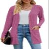 Askyes Womens Cardigan Sweater Cute Work Warm Elegant Cardigans 2025 Long Sleeve Cardigan for Women,Bright Purple,M view 1